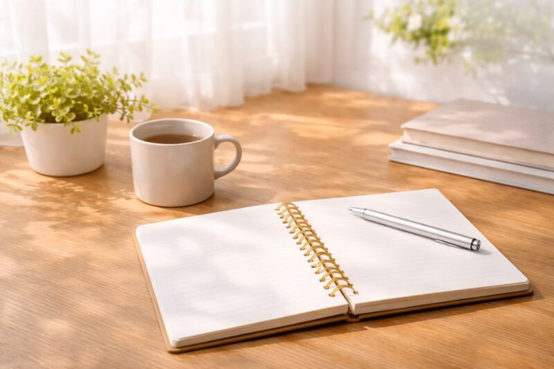 自然光が入る明るくシンプルで清潔感のある部屋のイメージ