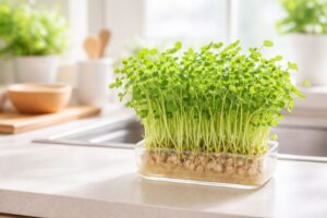 豆苗の再生栽培で2回目収穫の状態と食べごろの見極め方