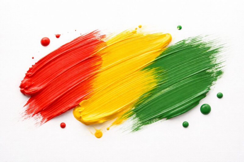赤 黄色 緑 国旗 色 イメージ