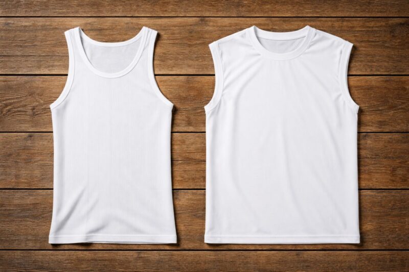 タンクトップとランニングシャツの違いイメージ