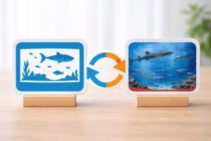 水族館と大型水槽の違いを比較してイメージできる写真