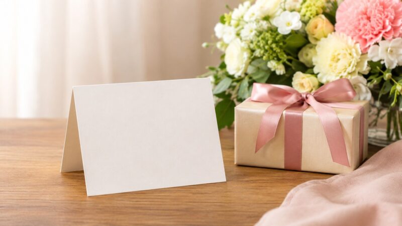 大学生の孫へ贈る誕生日メッセージカードとプレゼント