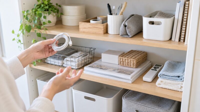 収納場所が決まらない物の定位置を考える収納棚